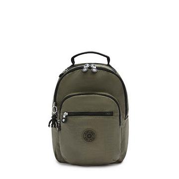 Kipling Seoul Small Klassieke Tablet Rugzak Groen | NL 1356ZU